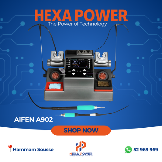 Aifen A902 – Station de soudure double 350W pour réparation électronique
