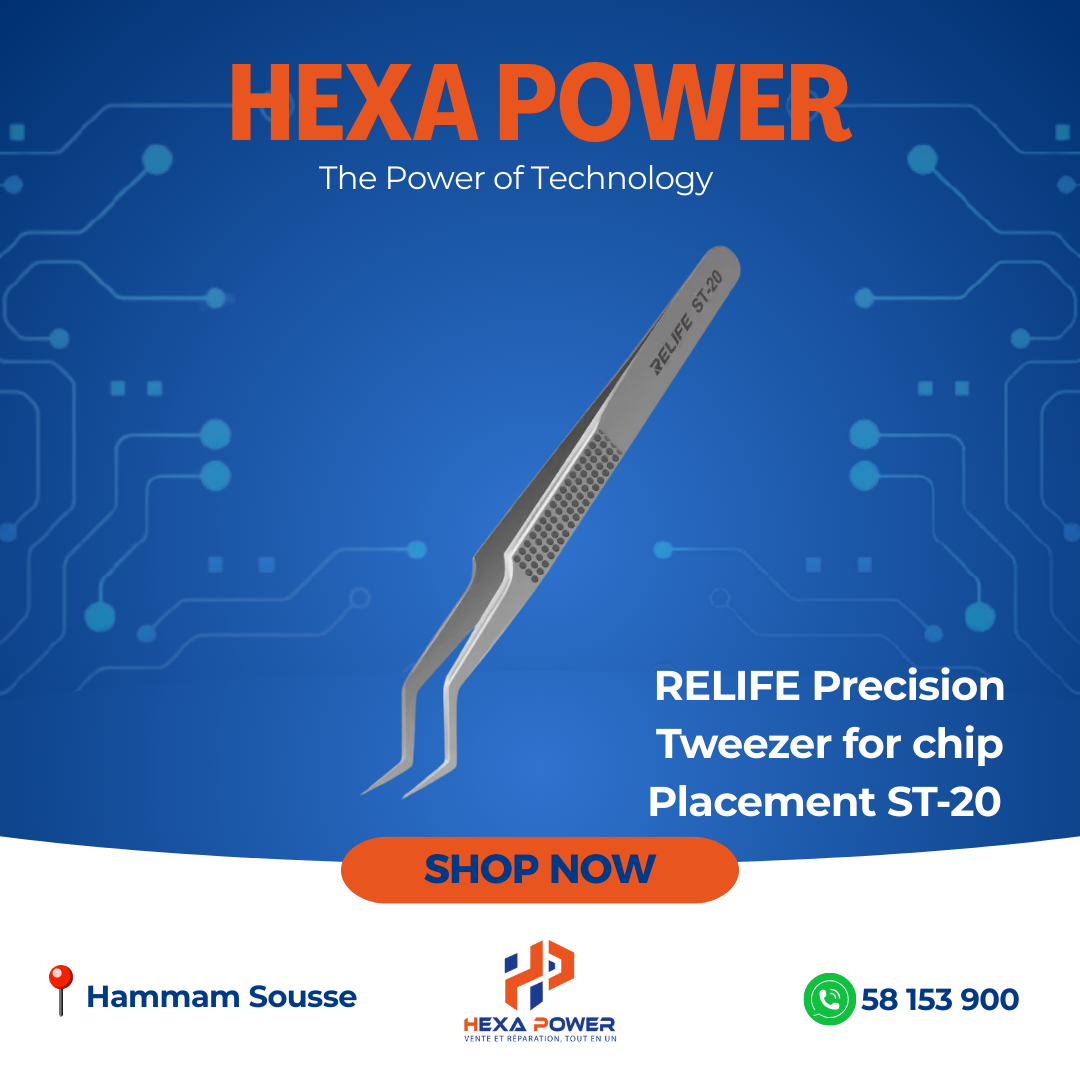 RELIFE Precision Tweezer for chip Placement ST-20 - Hexa Power