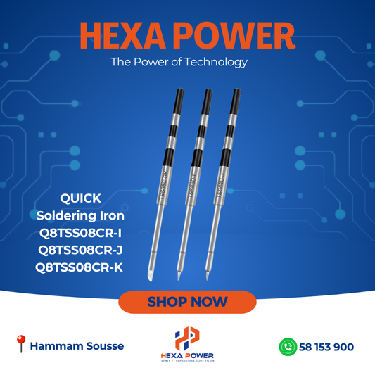 QUICK Soldering Iron Q8TSS08CR-I Q8TSS08CR-J Q8TSS08CR-K - Hexa Power