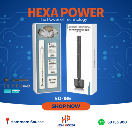 SUNSHINE SD-18E – Tournevis USB Haute Vitesse - Hexa Power