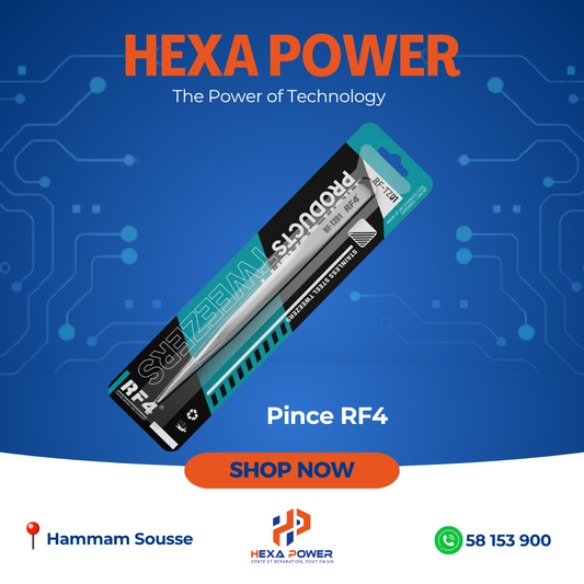 Pince RF4 TZ01/02 – Antistatique Ultra Fine pour Réparation - Hexa Power