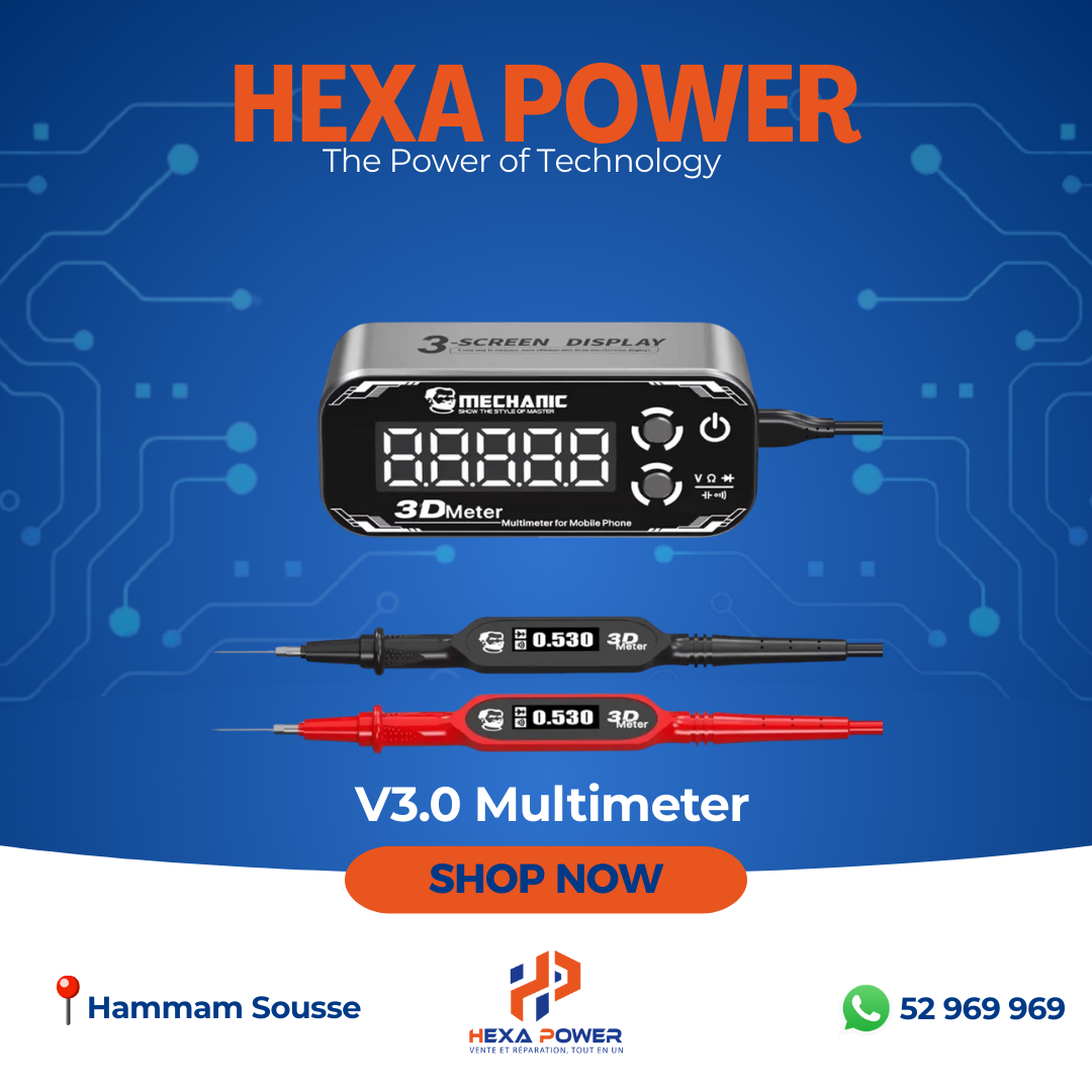 Mechanic Detective 3D Meter V3.0 – Multimètre Digital Haute Précision pour Réparation Électronique - Hexa Power