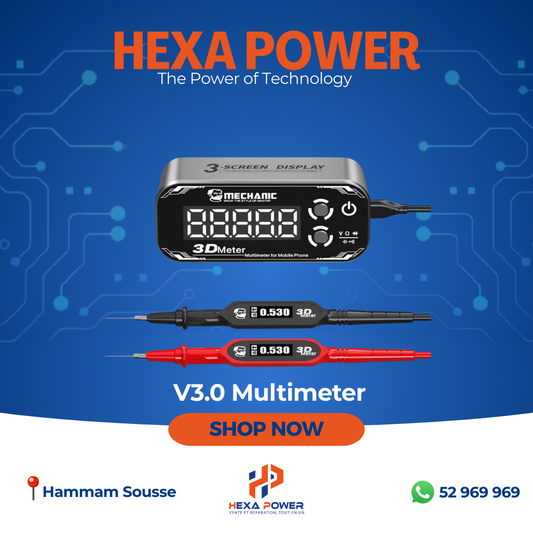 Mechanic Detective 3D Meter V3.0 – Multimètre Digital Haute Précision pour Réparation Électronique - Hexa Power