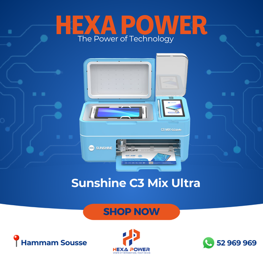 Machine Sunshine C3 Mix Ultra – Découpe + Laminage Films de Protection Téléphones & Tablettes