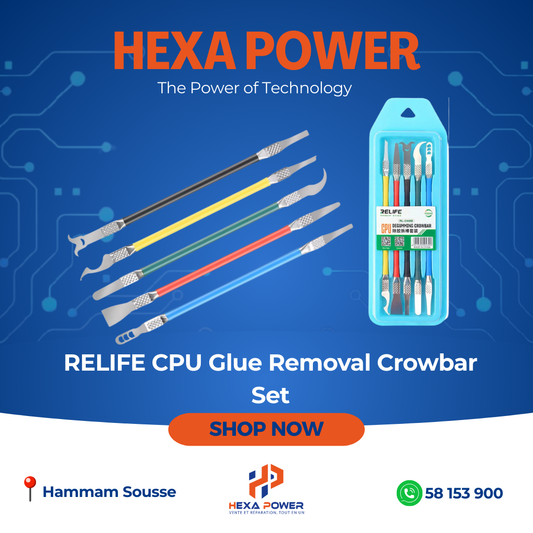 RELIFE CPU Glue Removal Crowbar Set - Hexa Power