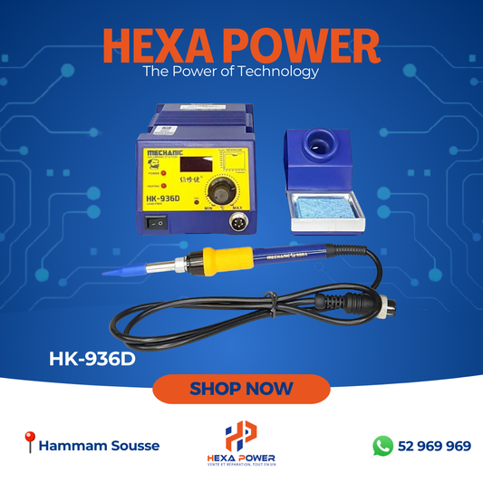 Mechanic HK-936D – Station de Soudage Professionnelle à Température Contrôlée (60W, Anti-Statique)
