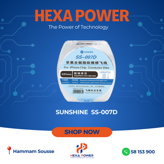 SUNSHINE For IPhone Chip Conductor Wire 150M 0.01MM SS-007D - Hexa Power