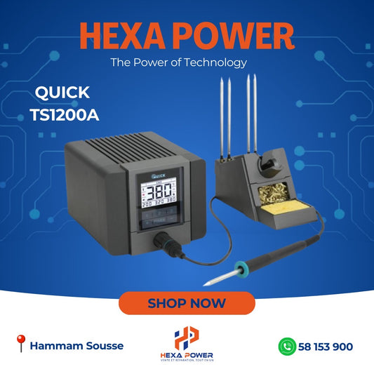 QUICK TS1200 A
Soldering Iron Station - Hexa Power