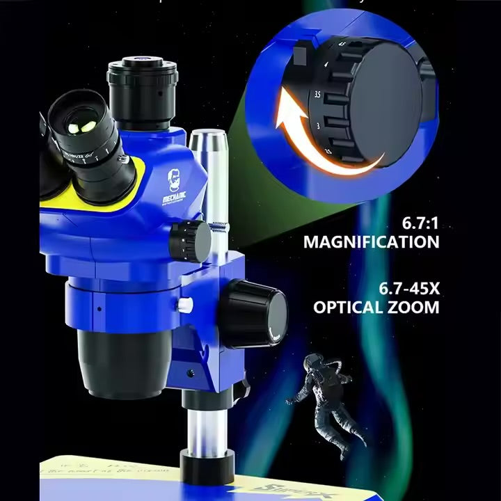 MECHANIC
Trinocular Stereo Microscope
E3-B11 - Hexa Power
