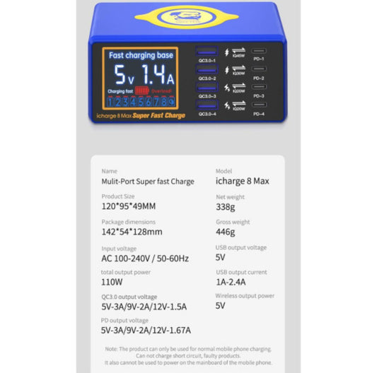 MECHANIC
Icharge 8MAX - Hexa Power