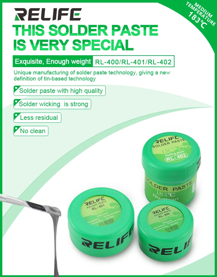 RELIFE Solder Paste 183°C RL-403S - Hexa Power