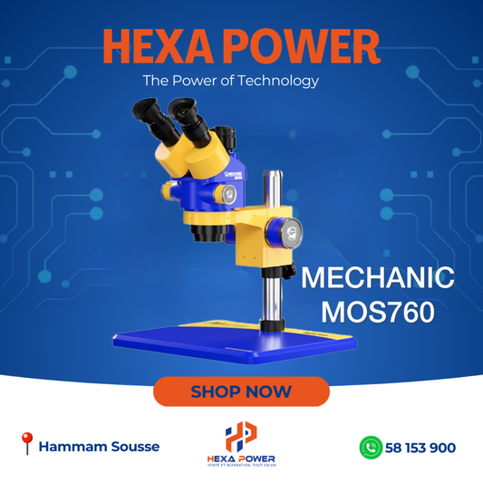 MECHANIC Trinocular Stereo Microscope MOS760 - Hexa Power