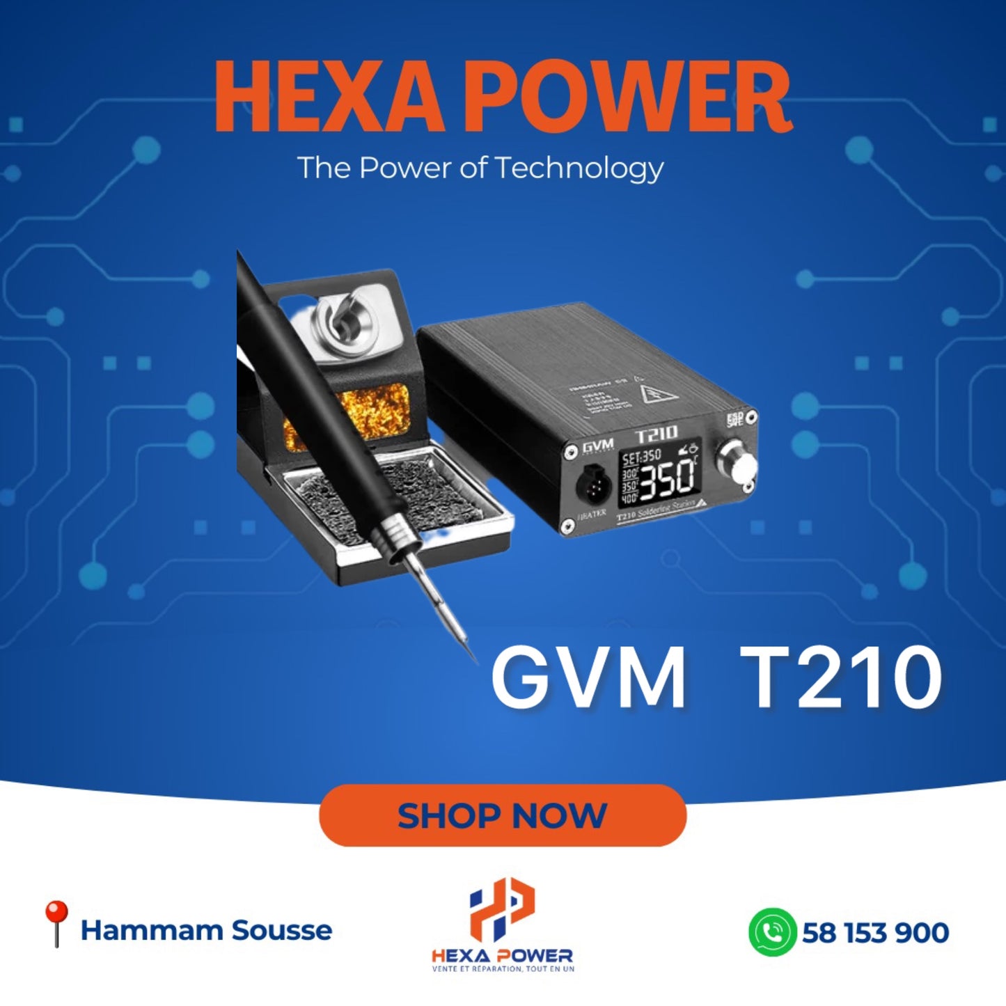 GVM
Soldering Station
T210 75W - Hexa Power