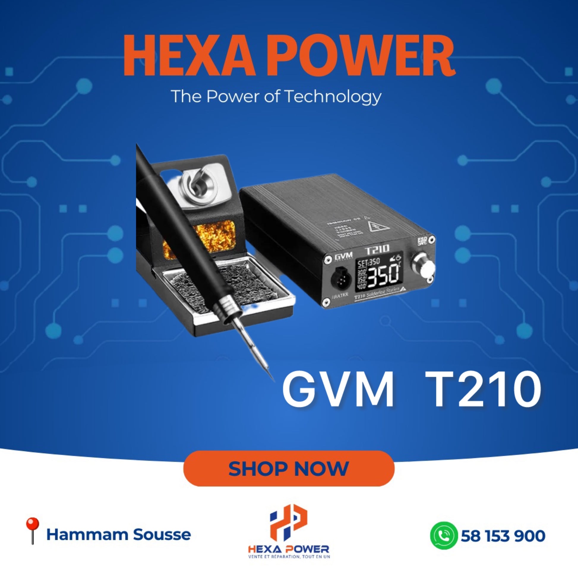 GVM
Soldering Station
T210 75W - Hexa Power