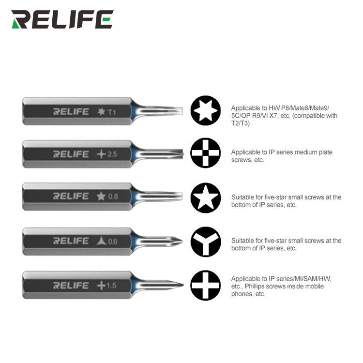 RELIFE Screwdriver Set (5tips) RL-723 - Hexa Power