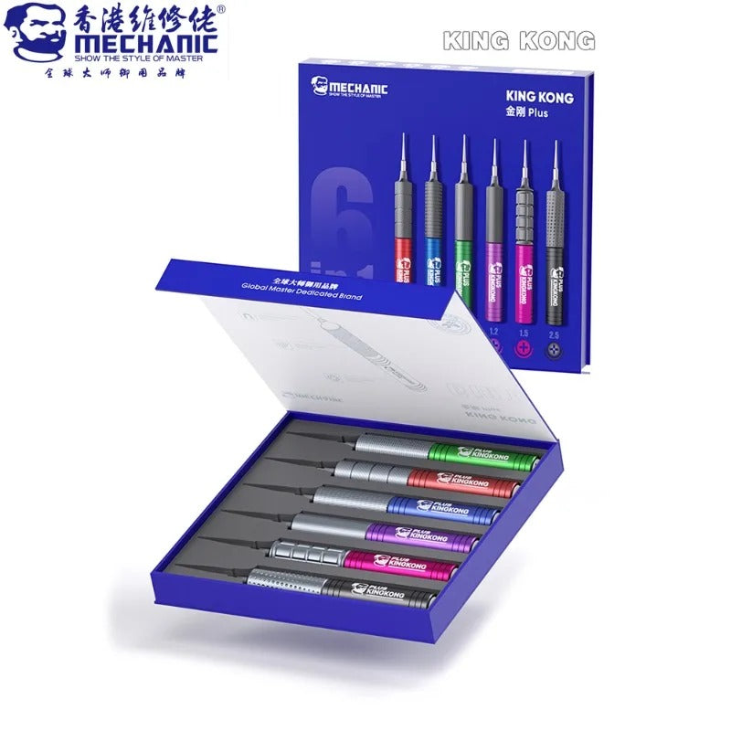 MECHANIC Mini Screwdriver Set KinKong (6+1) - Hexa Power