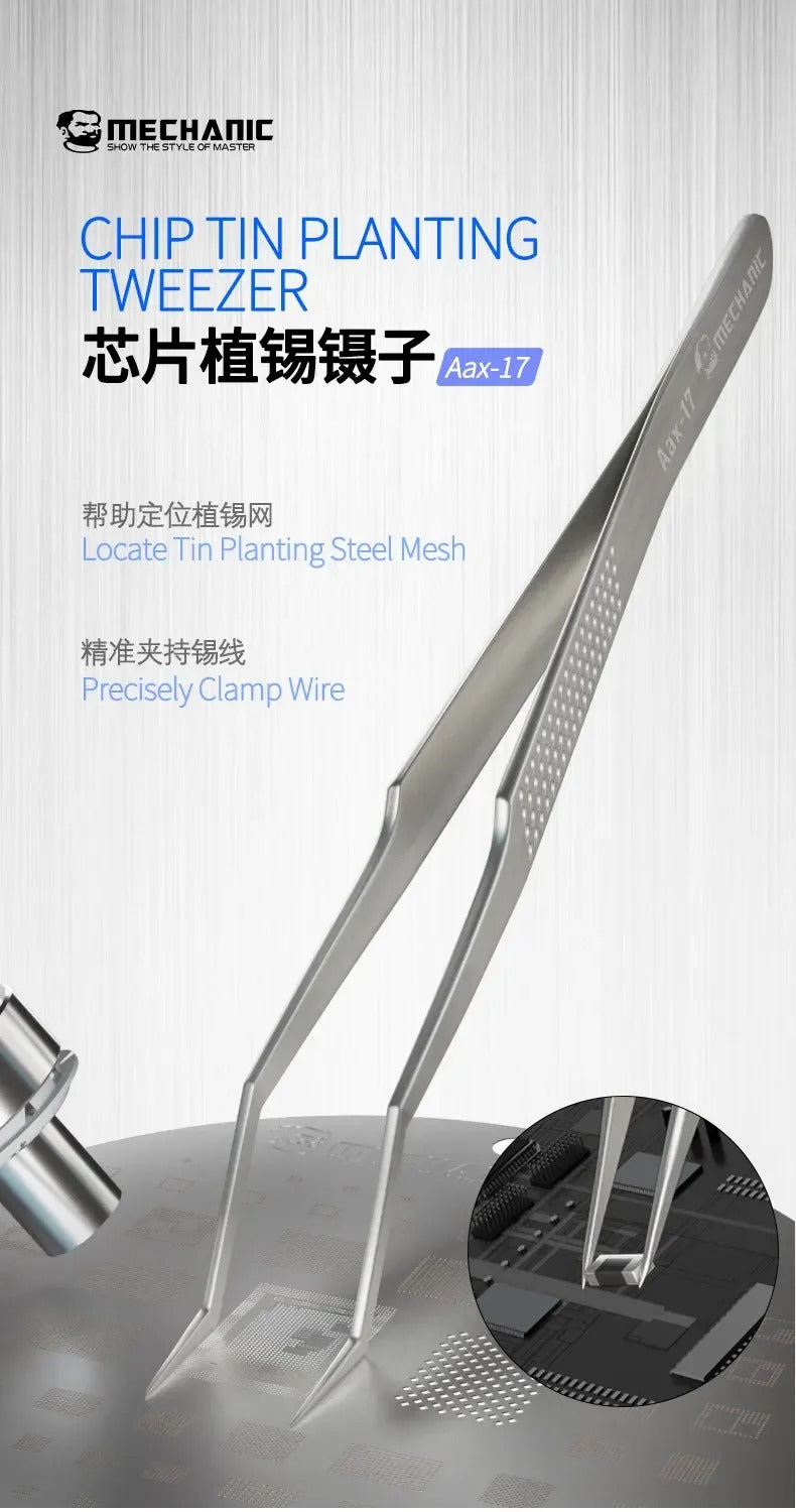 SUNSHINE Chip tin Positioning Tweezer Aax-17 - Hexa Power