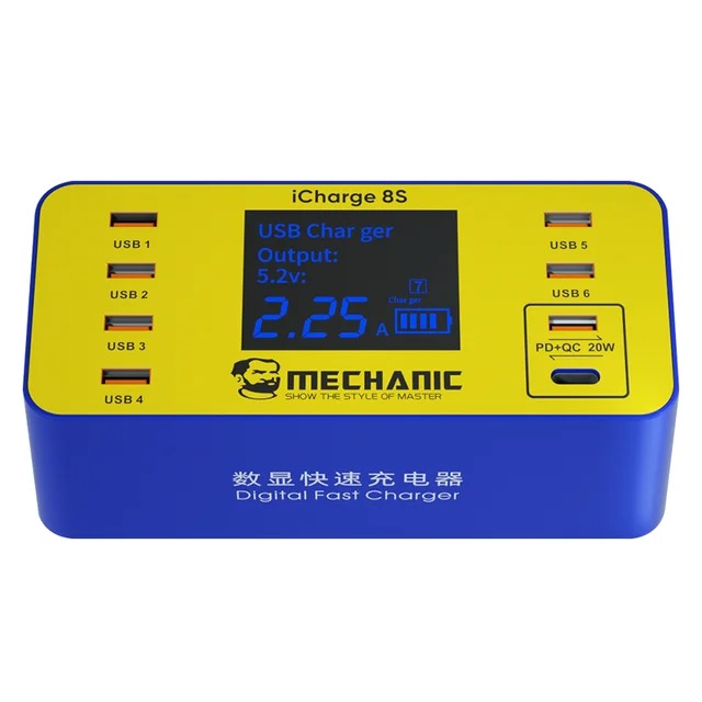 MECHANIC USB Interfaces charger LCD ICharge 8S/8P - Hexa Power