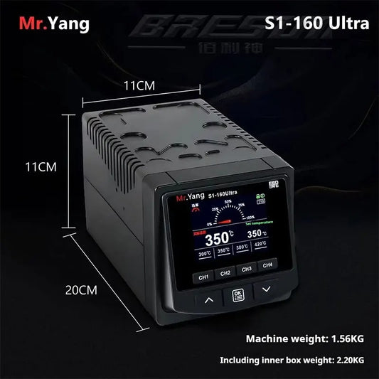 Mr Yang S1‑160W – Station de soudure professionnelle avec fonction veille automatique