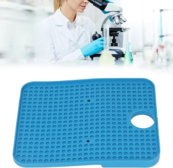 Microscope Silicone Base Mat – Bleu