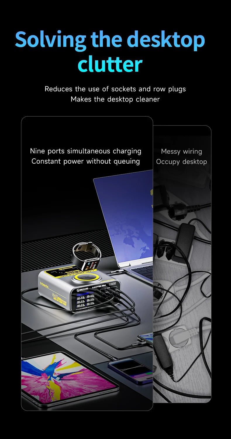 Mechanic S-Power Pro – Chargeur GaN Multi-Ports + Wireless