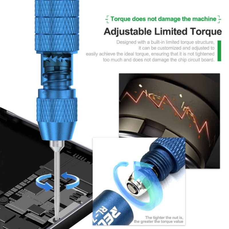 RL-725 : Tournevis de précision 6-en-1 pour réparation mobile - Hexa Power