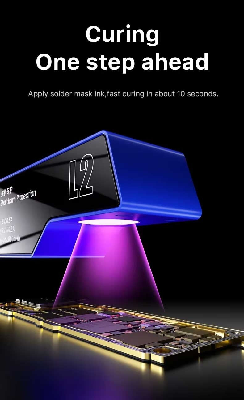 Mechanic L2 – Lampe UV Curing Professionnelle pour Résine, Colle OCA & Réparations Smartphone