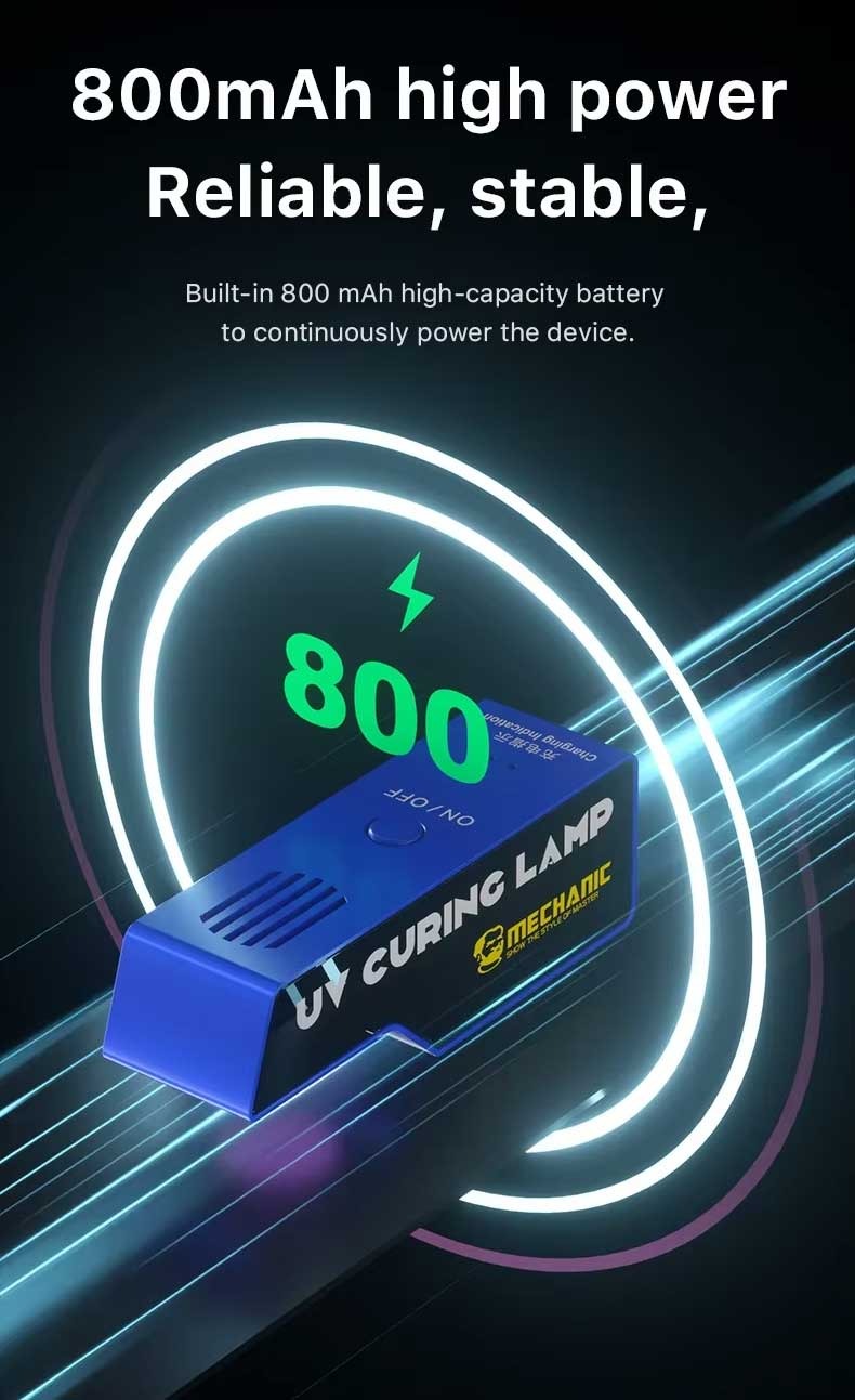 Mechanic L2 – Lampe UV Curing Professionnelle pour Résine, Colle OCA & Réparations Smartphone
