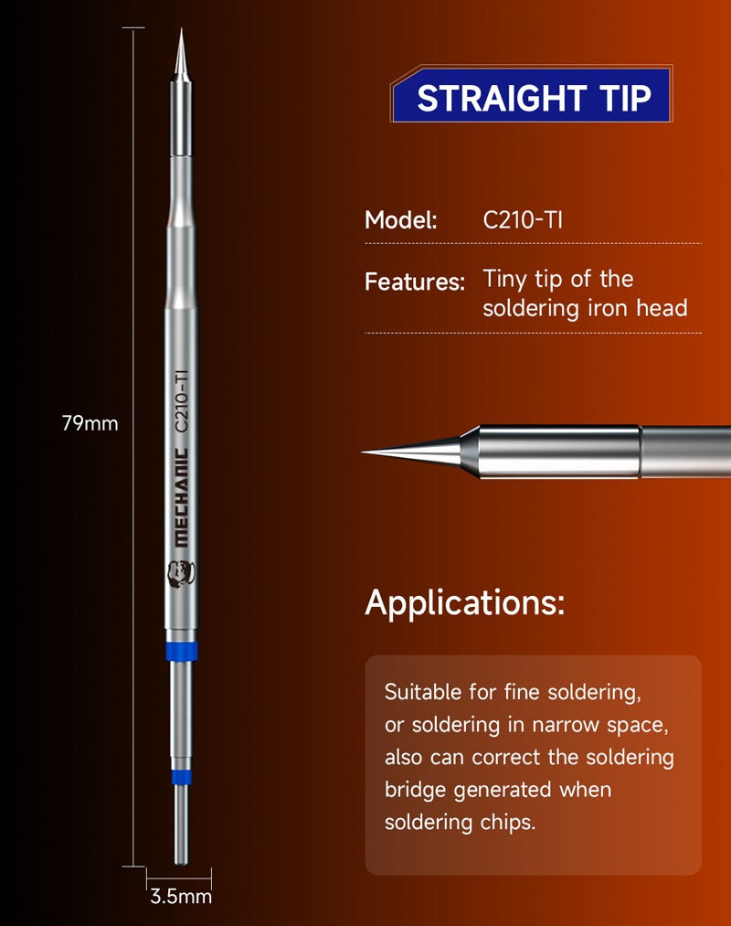 Mechanic C210 MIX 3 in 1 – Set de Pointes de Soudure de Précision IS-TS-SK