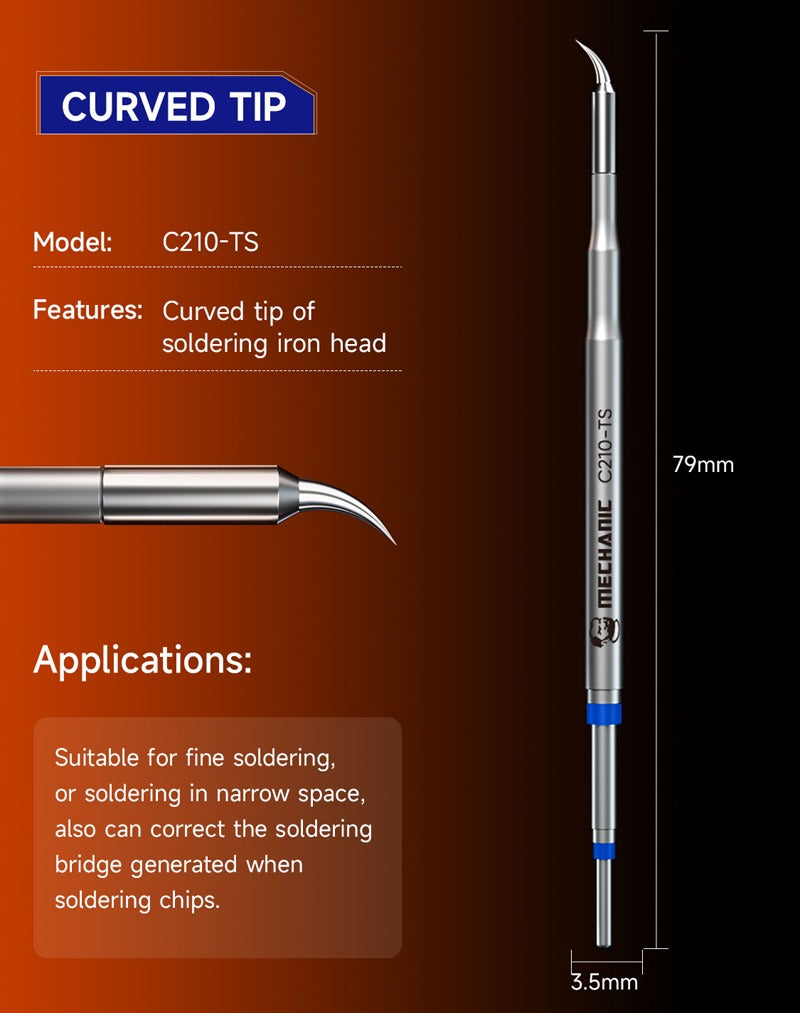 Mechanic C210 MIX 3 in 1 – Set de Pointes de Soudure de Précision IS-TS-SK