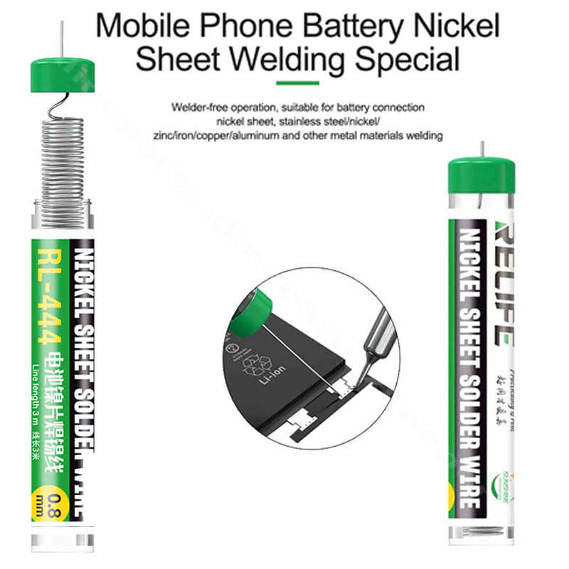 RELIFE Battery Nickel Solder Wire (0.8mm) RL-444 - Hexa Power